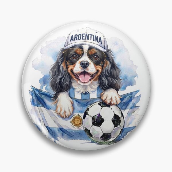Item preview, Cavalier King Charles spaniel tri World Cup Argentina Suppawter designed and sold by The Suppawters.