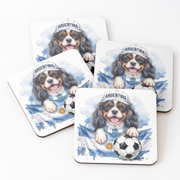 Item preview, Cavalier King Charles spaniel tri World Cup Argentina Suppawter designed and sold by The Suppawters.