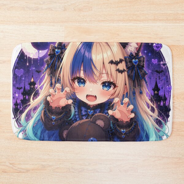 Item preview, Rawr! – Cute Gothic Neko Girl Aelyra Dark Teddy Bear designed and sold by Revyra.