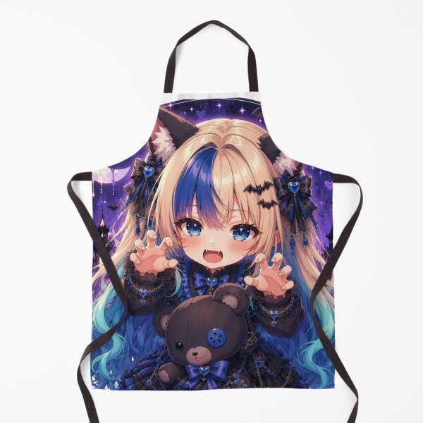 Item preview, Rawr! – Cute Gothic Neko Girl Aelyra Dark Teddy Bear designed and sold by Revyra.