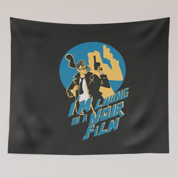 Item preview, I’m Living in a Noir Film Vintage Detective Illustration designed and sold by beboplab.