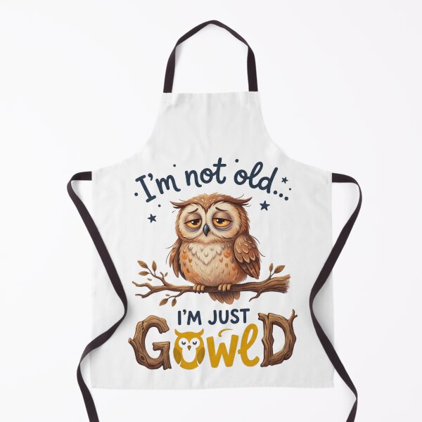 Item preview, I'm Not Old, I'm Just GowlD - Tired Owl Pun designed and sold by pixelandpassionart.