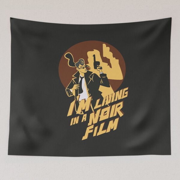 Item preview, I’m Living in a Noir Film Vintage Detective Illustration designed and sold by beboplab.
