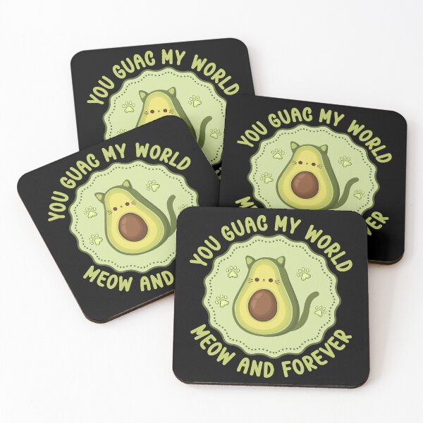 Item preview, You Guac My World Meow And Forever - Funny Kawaii Avocado Cat Pun designed and sold by the-Z3nith.