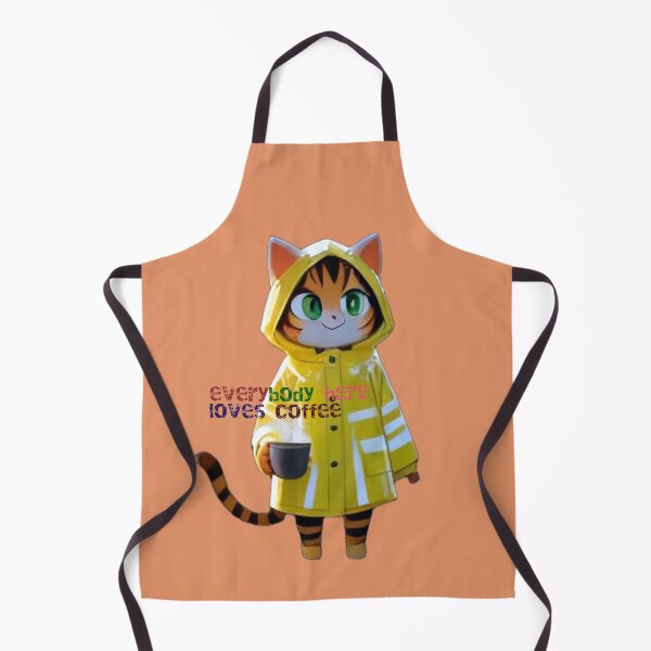 Item preview, Cozy Rainy Day Coffee Cat Illustration designed and sold by BLUESKY11a.
