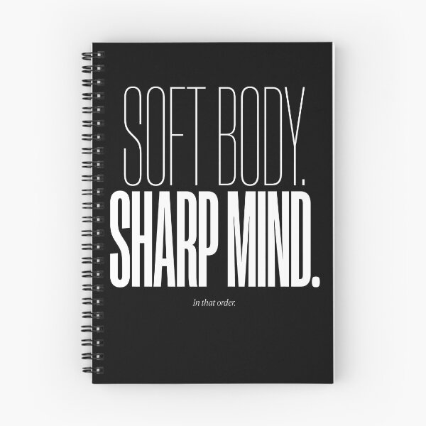Item preview, Soft Body Sharp Mind Gym Motivation – Funny Body Positivity Self Love Gift designed and sold by Velustro Shop.