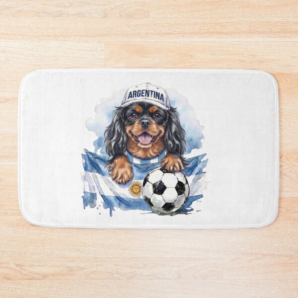 Item preview, Cavalier King Charles spaniel Black and Tan World Cup Argentina Suppawter designed and sold by The Suppawters.