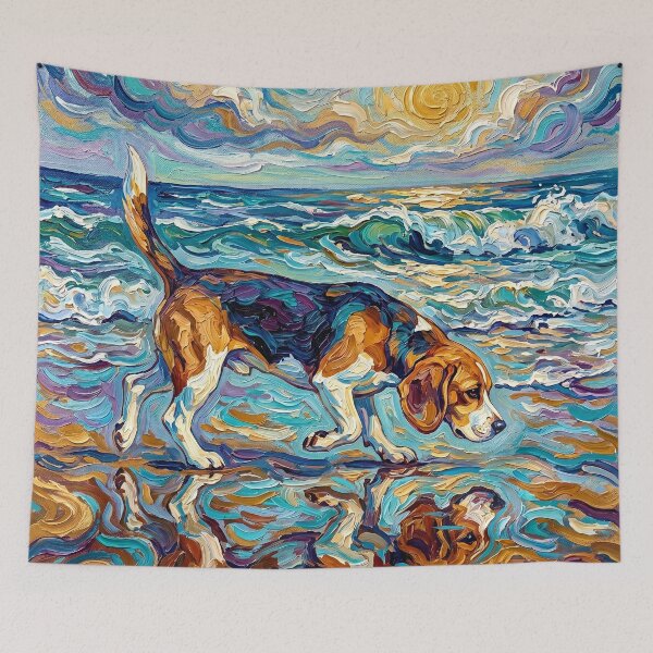 Item preview, Beach Day – Beagle designed and sold by AjaTrier.