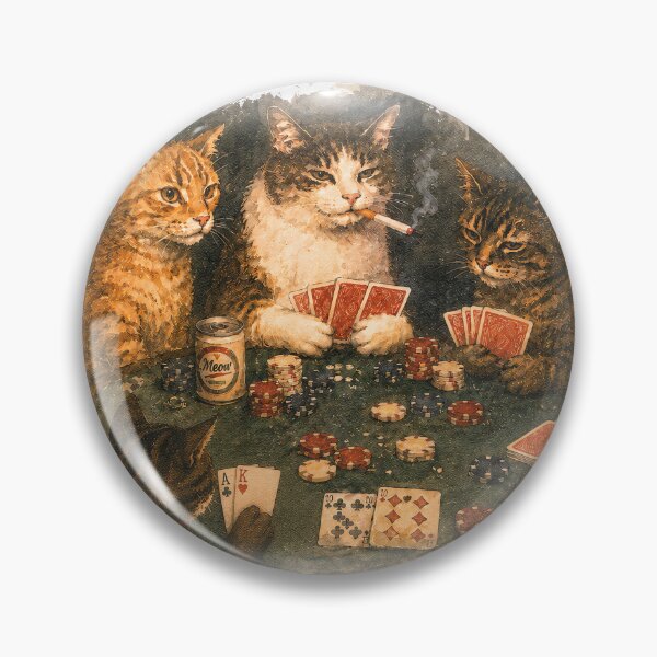 Artikelvorschau, Poker Cats Vintage-Grafik entworfen und verkauft von lvlupthreads.