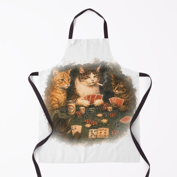 Item preview, Poker Cats Vintage Graphic designed and sold by lvlupthreads.