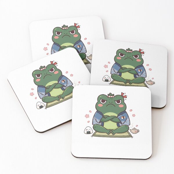 Item preview, Angry Frog Meditation Kawaii Cartoon designed and sold by NovaCraft30.
