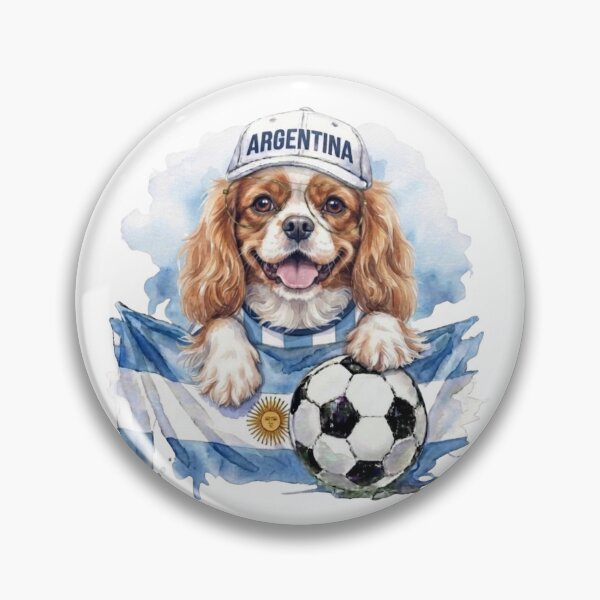 Item preview, Cavalier King Charles spaniel Blenheim World Cup Argentina Suppawter designed and sold by The Suppawters.