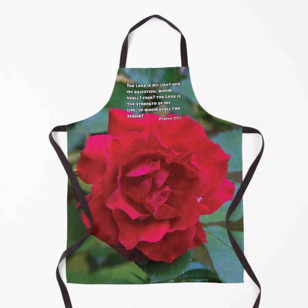 Item preview, Psalms 27 1 The Lord Is My Light - Red Rose Photograph designed and sold by InsprtnlArtbyDP.
