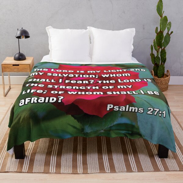 Item preview, Psalms 27 1 The Lord Is My Light - Red Rose Photograph designed and sold by InsprtnlArtbyDP.