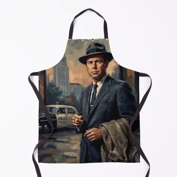 Item preview, Dragnet Joe Friday Retro Classic Crime Noir Tribute Art Poster designed and sold by Art's Diner.