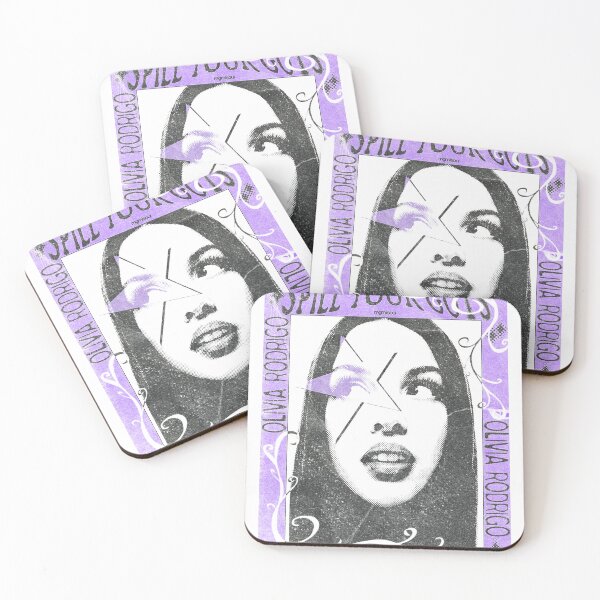 Item preview, Olivia Spill Your Guts Fan Art Poster – Purple Lightning Bolt Ornate Print designed and sold by gringoods.