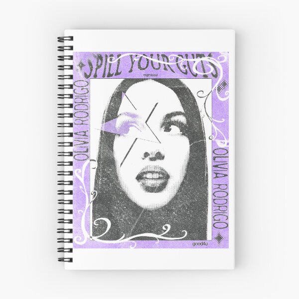Item preview, Olivia Spill Your Guts Fan Art Poster – Purple Lightning Bolt Ornate Print designed and sold by gringoods.