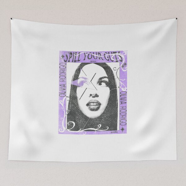 Item preview, Olivia Spill Your Guts Fan Art Poster – Purple Lightning Bolt Ornate Print designed and sold by gringoods.