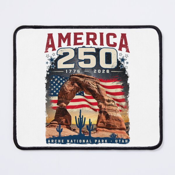 Item preview, America 250 Delicate Arch Desert Southwest 1776-2026 Vintage Patriotic Design v2 designed and sold by DarylWelsh2024.