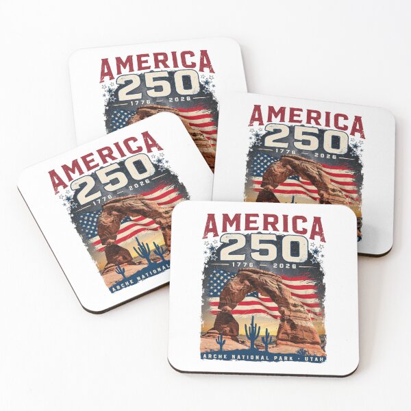 Item preview, America 250 Delicate Arch Desert Southwest 1776-2026 Vintage Patriotic Design v2 designed and sold by DarylWelsh2024.