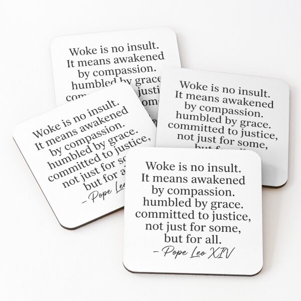 Item preview, Woke Is No Insult Pope Leo XIV Quote designed and sold by raedattia.