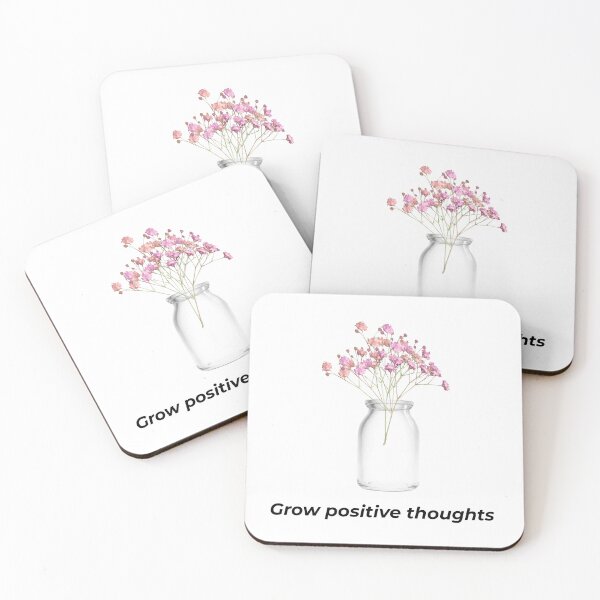 Item preview, Grow Positive Thoughts | Minimalist Floral Line Art designed and sold by Krishnacre8.