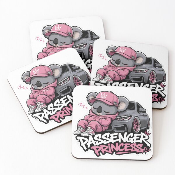 Item preview, Passenger Princess Koala – Cute Car Cartoon Mascot Sticker designed and sold by Aesthicer.