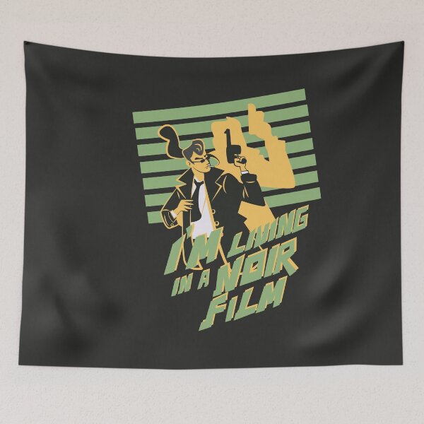 Item preview, I’m Living in a Noir Film Cult Film Illustration designed and sold by beboplab.