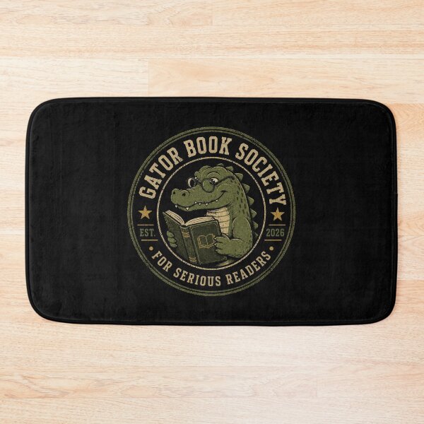 Item preview, Alligator Reading Gator Book Society Vintage Book Lover Design designed and sold by AMICO77.