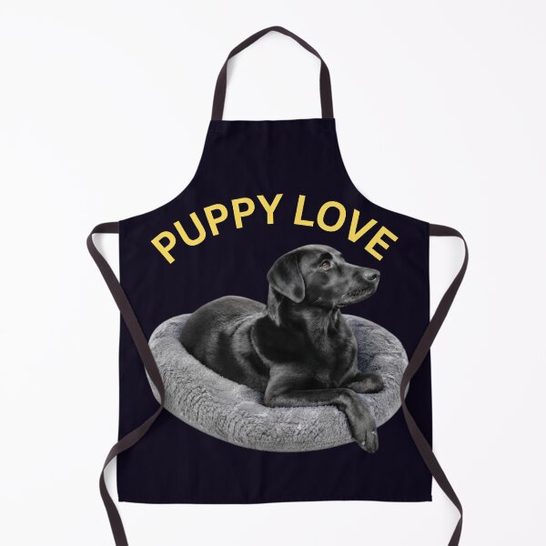 Item preview, BLACK LABRADOR RETRIEVER PUPPY LOVE ADORING DOG PORTRAIT designed and sold by PRINTSCHARMINGM.