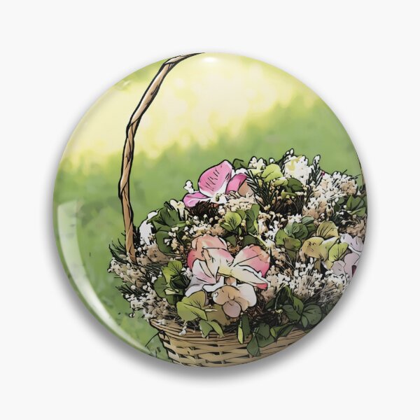 Item preview, Summer Basket of Flowers designed and sold by tomorrowsart.