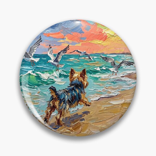 Item preview, Beach Chase – Yorkie designed and sold by AjaTrier.