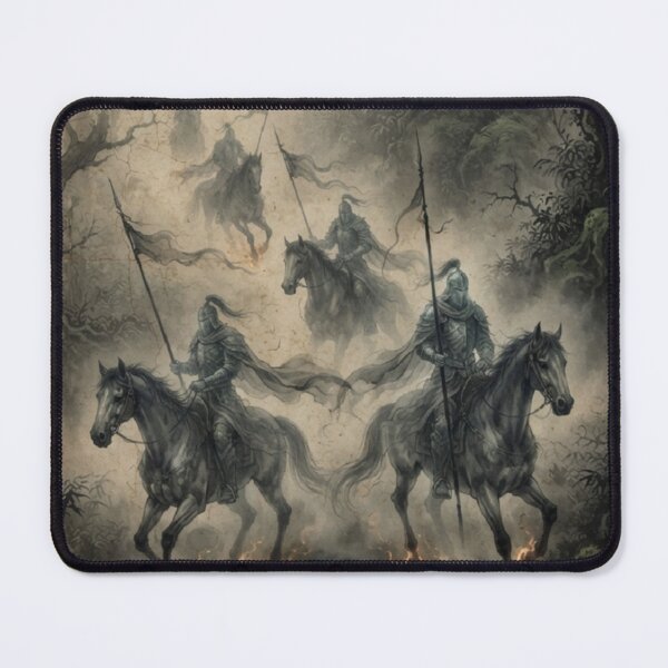Item preview, The Spectral Cavalry in the Mist Sumi-e Ink Wash designed and sold by DuckOddity.
