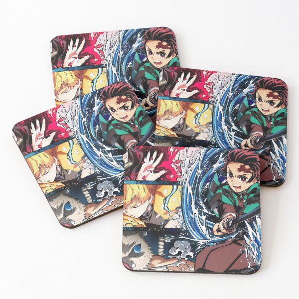 Item preview, Demon Slayer Kimetsu no Yaiba Character Collage designed and sold by PosterFuel.