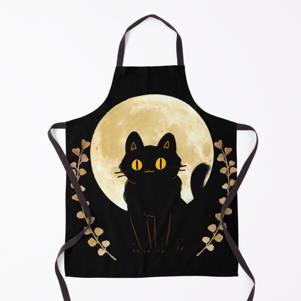 Item preview, Moonlit Black Cat | Witchy Cottagecore Aesthetic designed and sold by Krishnacre8.