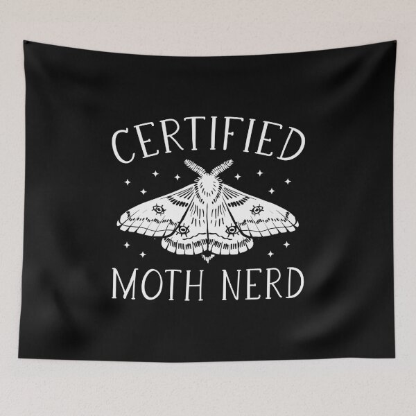 Item preview, Certified Moth Nerd Minimalist Cottagecore Moth Art designed and sold by Dmetalx Art Apparel.