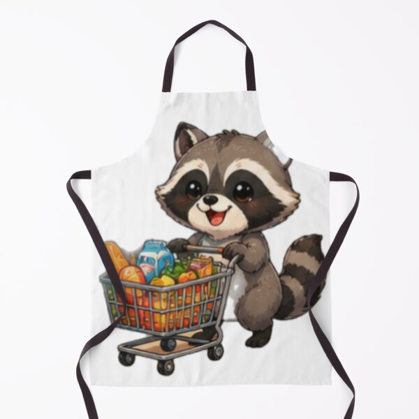 Item preview, Cute Raccoon Grocery Shopping designed and sold by DailyDoodlesBySumbul.