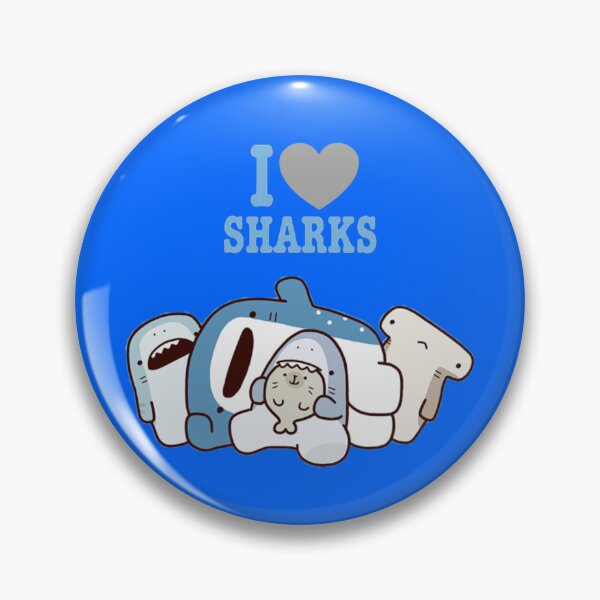 Item preview, I Love Sharks Cute Kawaii designed and sold by Heavenly-Cloudz.