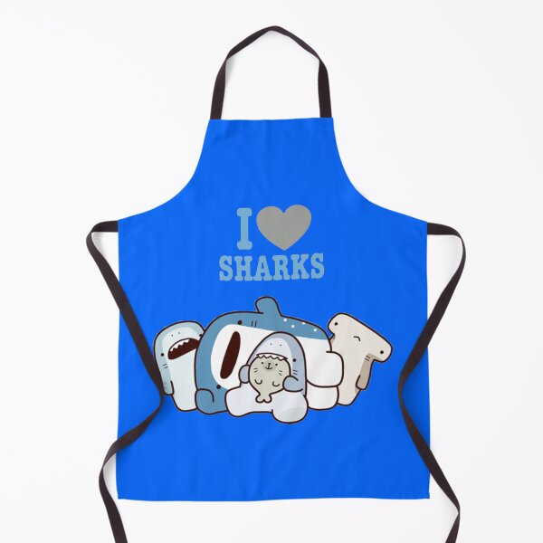 Item preview, I Love Sharks Cute Kawaii designed and sold by Heavenly-Cloudz.