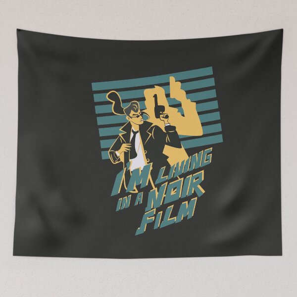 Item preview, I’m Living in a Noir Investigator Retro Illustration designed and sold by beboplab.