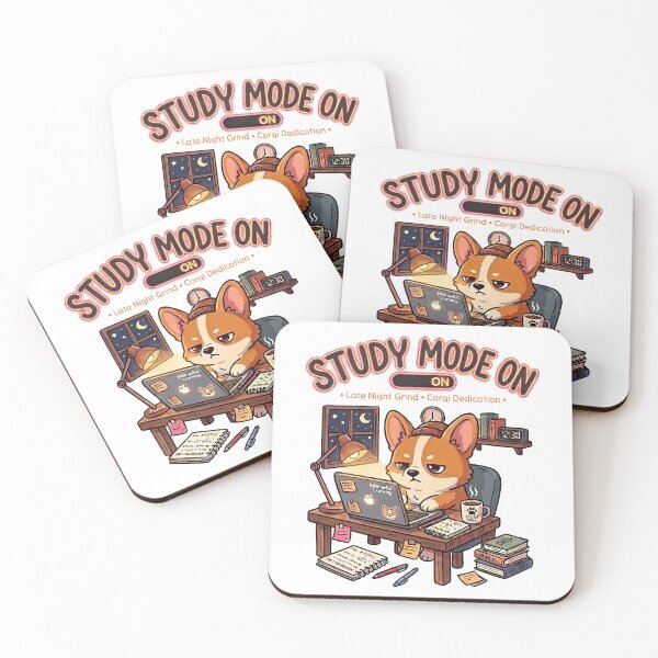 Item preview, Funny Corgi Study Mode On Shirt, Late Night Grind Corgi Dedication Tee, Corgi Student Gift for College and Dog Lovers designed and sold by Wearable Canvas...