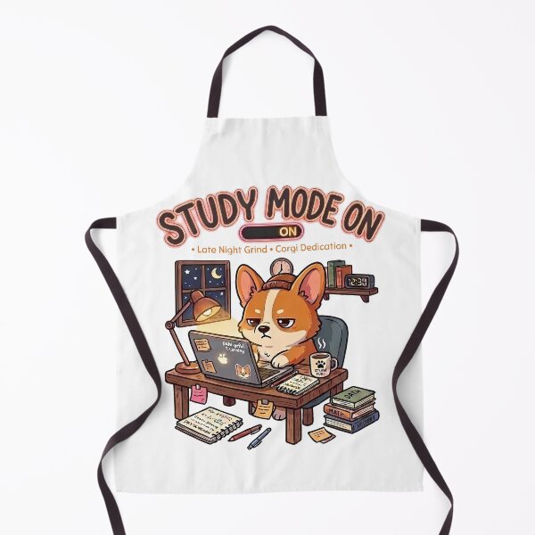 Item preview, Funny Corgi Study Mode On Shirt, Late Night Grind Corgi Dedication Tee, Corgi Student Gift for College and Dog Lovers designed and sold by Wearable Canvas...