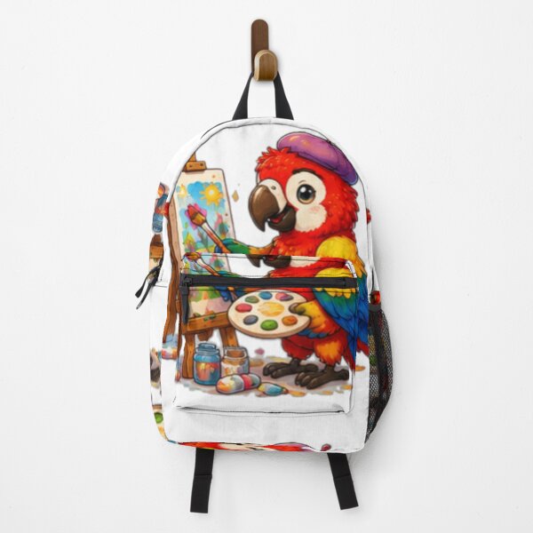 Item preview, Cute Parrot Painter designed and sold by DailyDoodlesBySumbul.