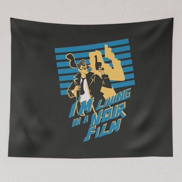 Item preview, I’m Living in a Noir Investigator Retro Illustration designed and sold by beboplab.