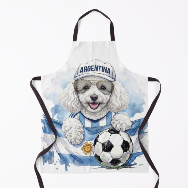 Item preview, White poodle World Cup Argentina Suppawter designed and sold by The Suppawters.