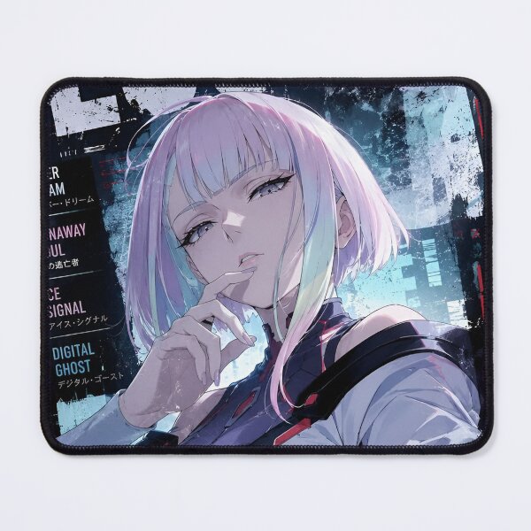 Item preview, Cyberpunk Anime Girl – Futuristic Neon Sci-Fi Aesthetic Digital Art designed and sold by Dyan4.