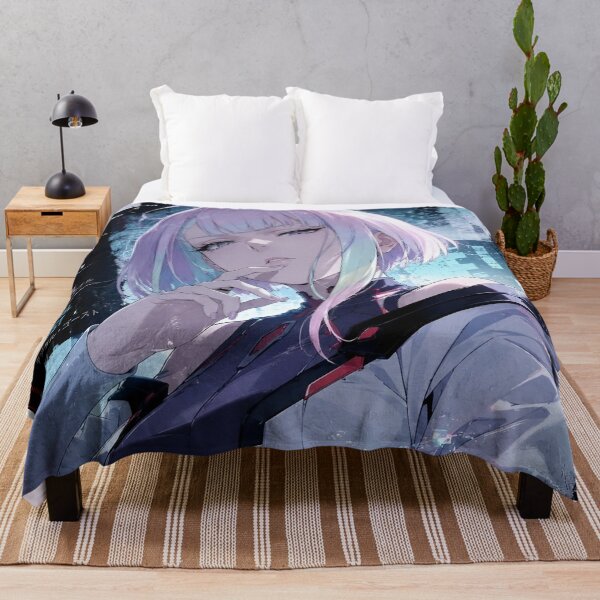 Item preview, Cyberpunk Anime Girl – Futuristic Neon Sci-Fi Aesthetic Digital Art designed and sold by Dyan4.