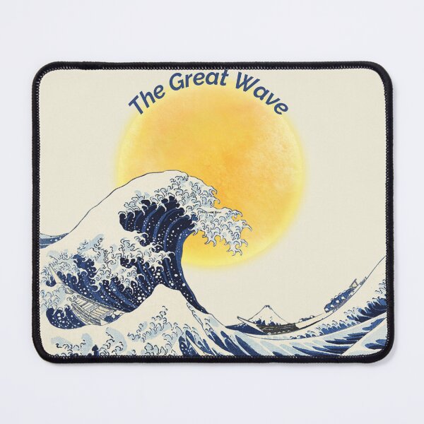 Item preview, Retro Great Wave Sunset | Vintage Ocean Art designed and sold by Krishnacre8.