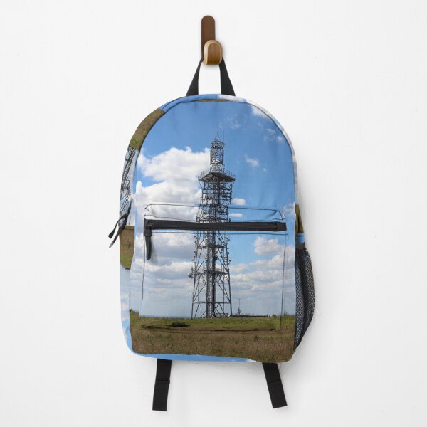 Item preview, Industrial Communication Mast Against Blue Sky Photography designed and sold by pinkal.