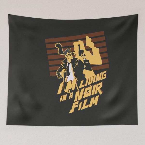 Item preview, I’m Living in a Noir True Crime Illustration designed and sold by beboplab.